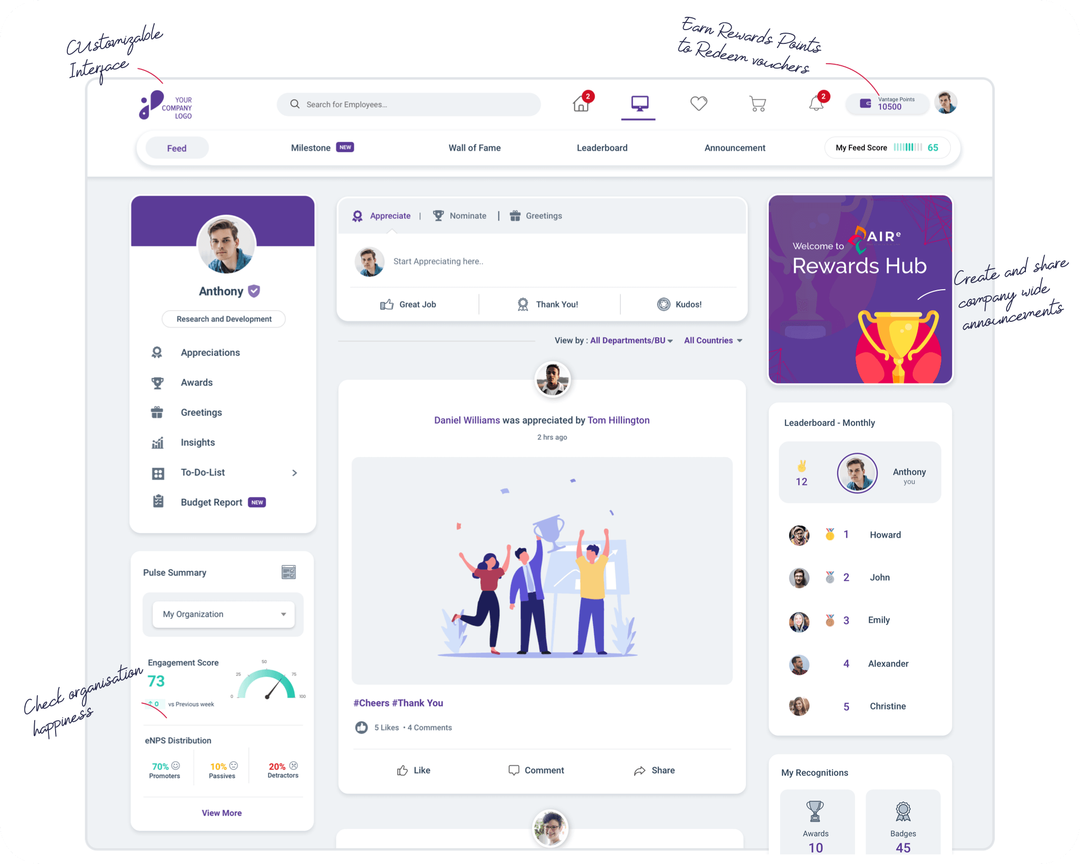 Real time recognition