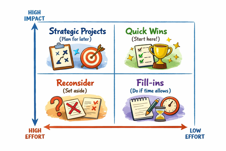 impact v effort matrix