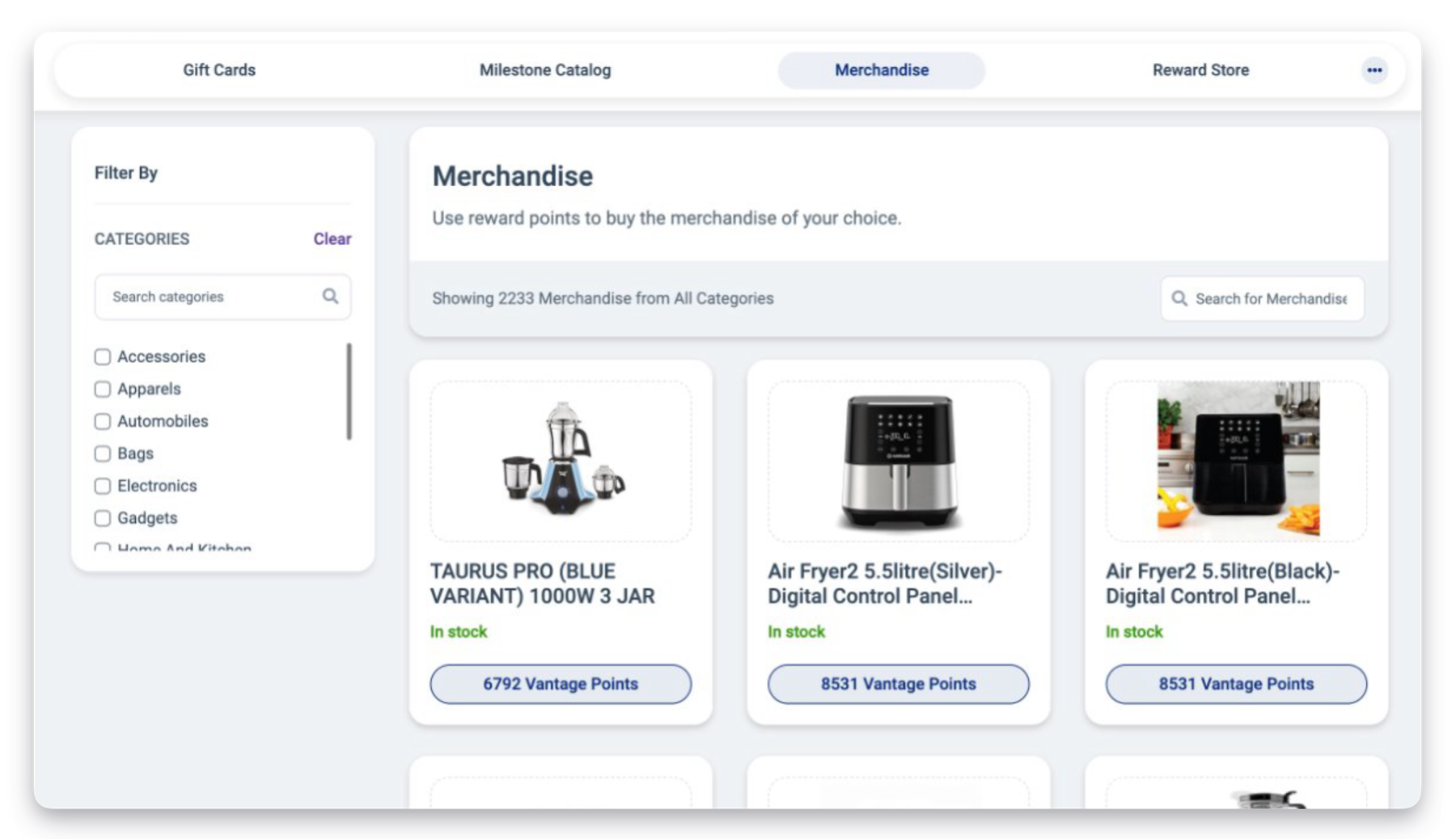 Vantage Circle Vantage Recognition Merchandise